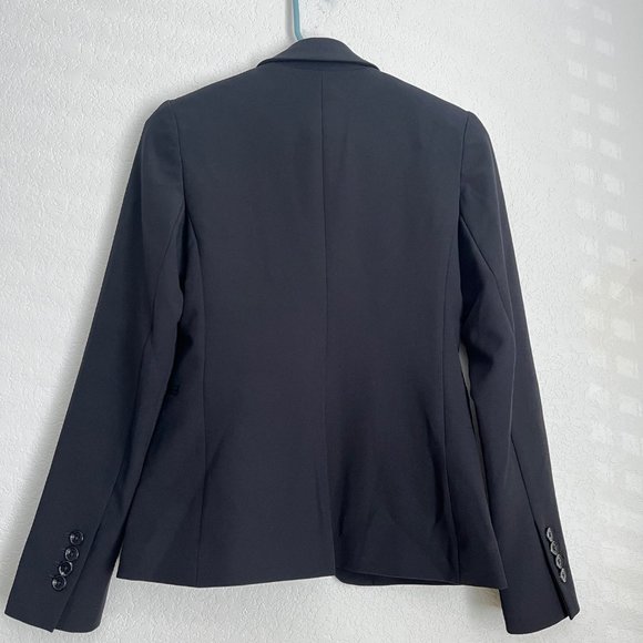 NWT Express Editor One Button 24" Blazer, Black, Size 0 - Picture 2 of 6